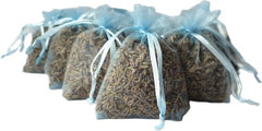 Lavendel geurzakjes met biologische lavendel - 10 zakjes à 6 gram paars - Blauw
