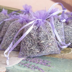 Lavendel geurzakjes met biologische lavendel - 10 zakjes à 6 gram -Lila