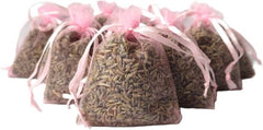 Lavendel geurzakjes met Biologische lavendel - 5 x 12 gram heerlijk geurende zakjes - Roze