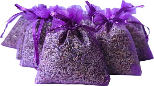 Lavendel geurzakjes met biologische lavendel - 10 zakjes à 6 gram - Paars