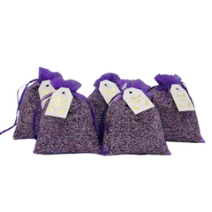 Lavendel geurzakjes - 5 x 12 gram heerlijk geurende zakjes - "Bedankt" Paars