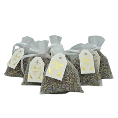 Lavendel Geurzakjes "Bedankt" Wit