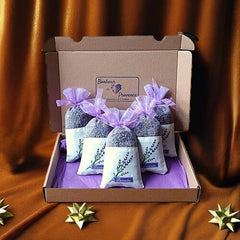 5 Lavendel Geurzakjes linnen organza