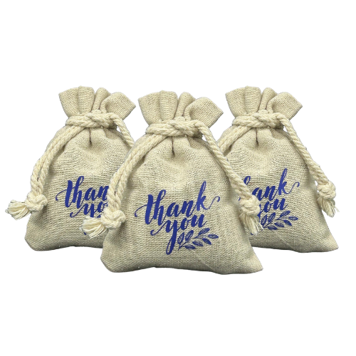 Linnen geurzakjes Thank You - Lavendel